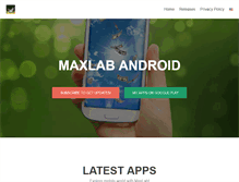 Tablet Screenshot of maxlab-code.com